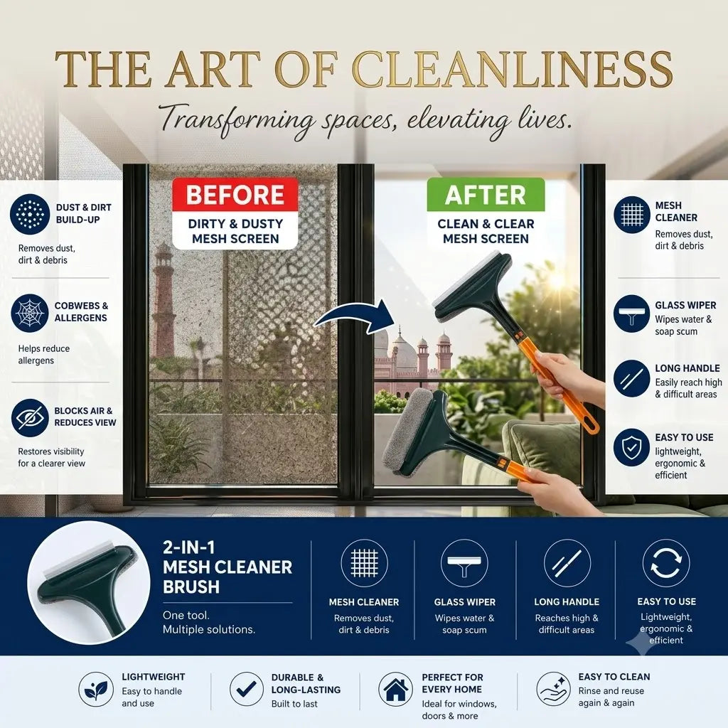 (2 in 1) Mesh Cleaner Brush