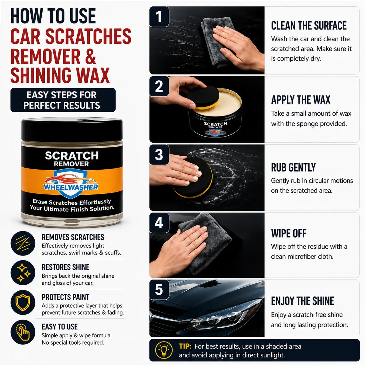 Car Scratches Remover And Shining Wax