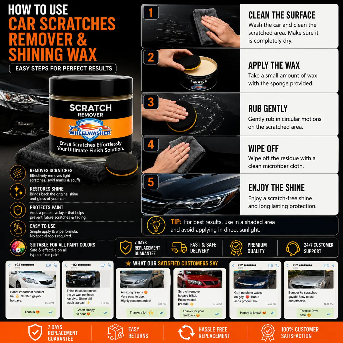 Car Scratches Remover And Shining Wax