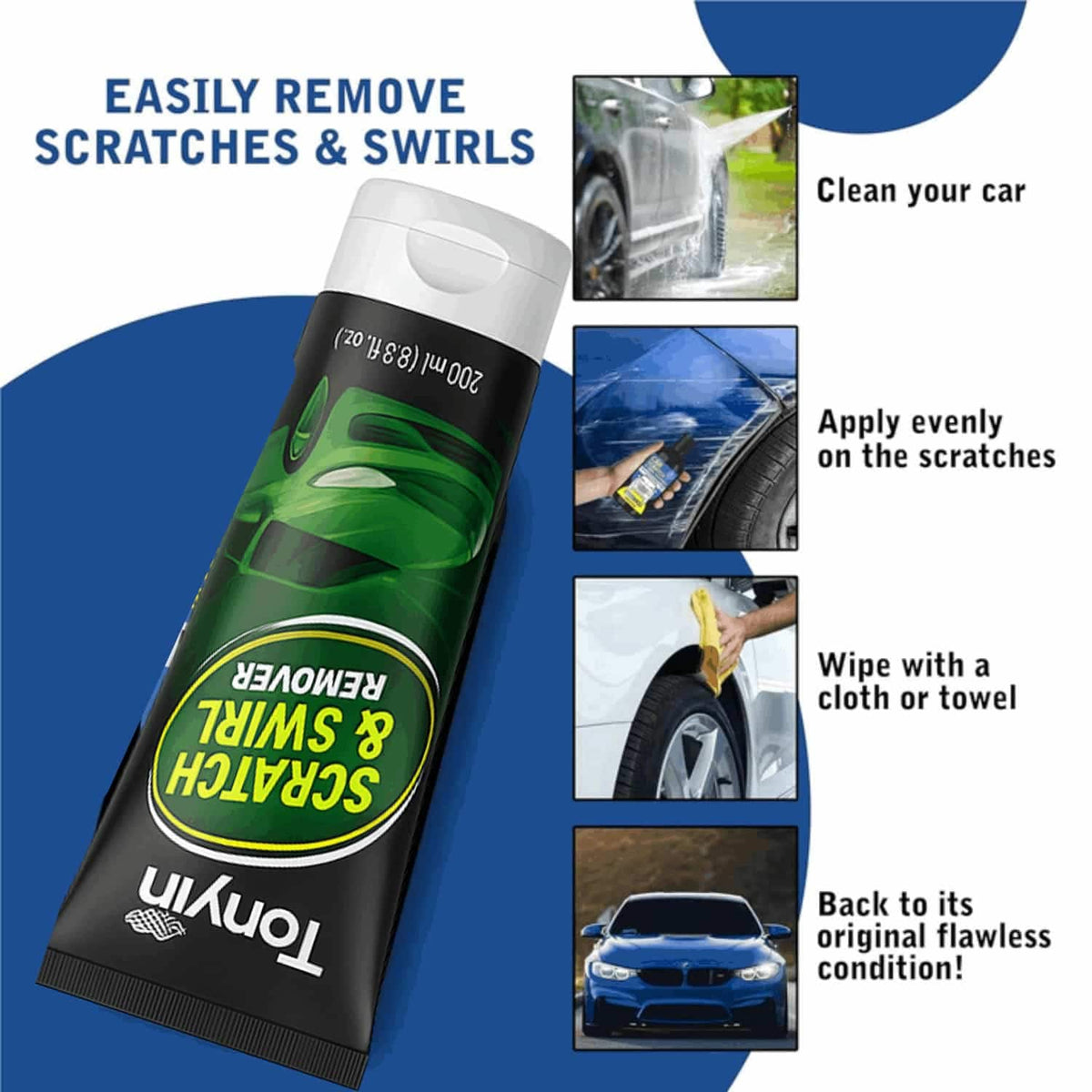 Car Scratch & Swirll Remover – 200ml