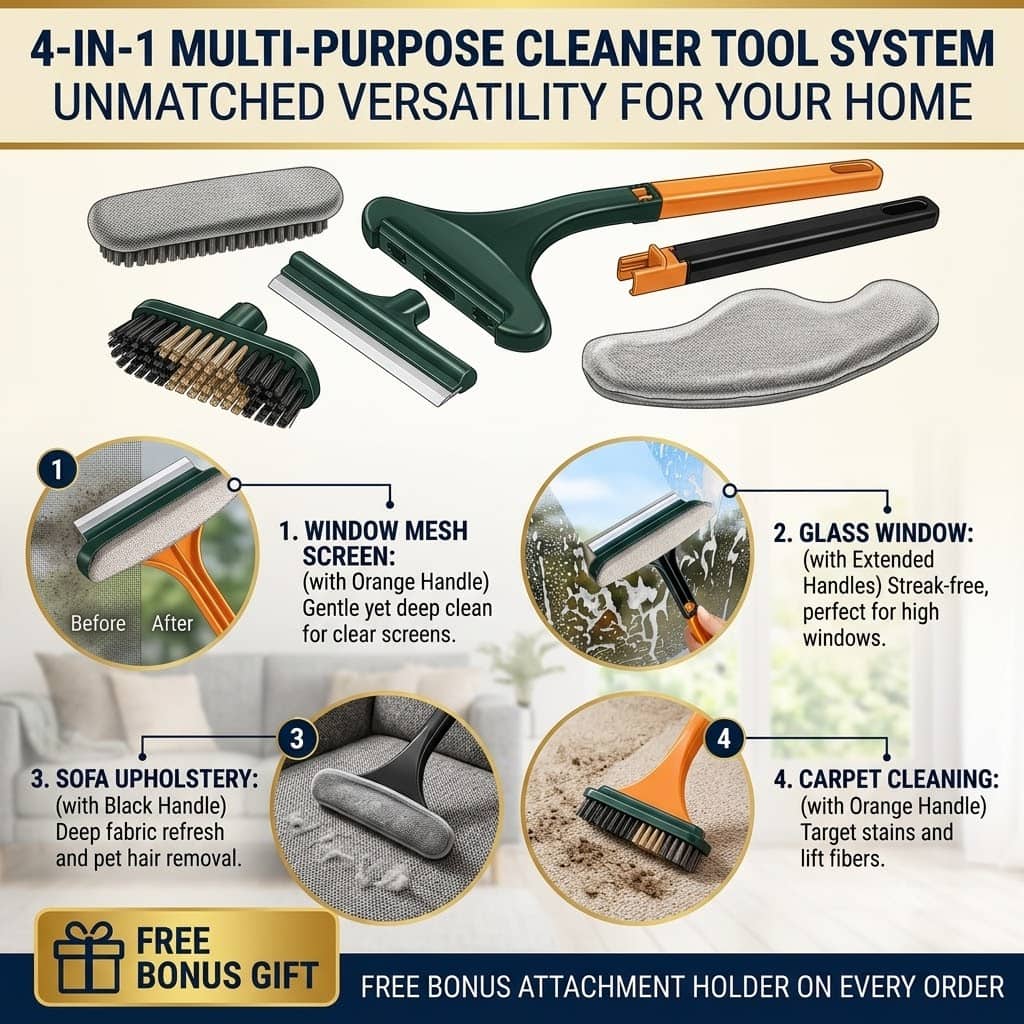 2 in 1 Mesh Cleaner Brush