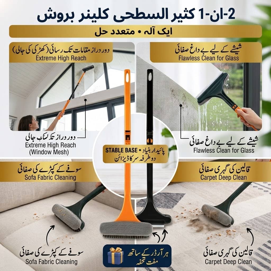 (2 in 1) Mesh Cleaner Brush