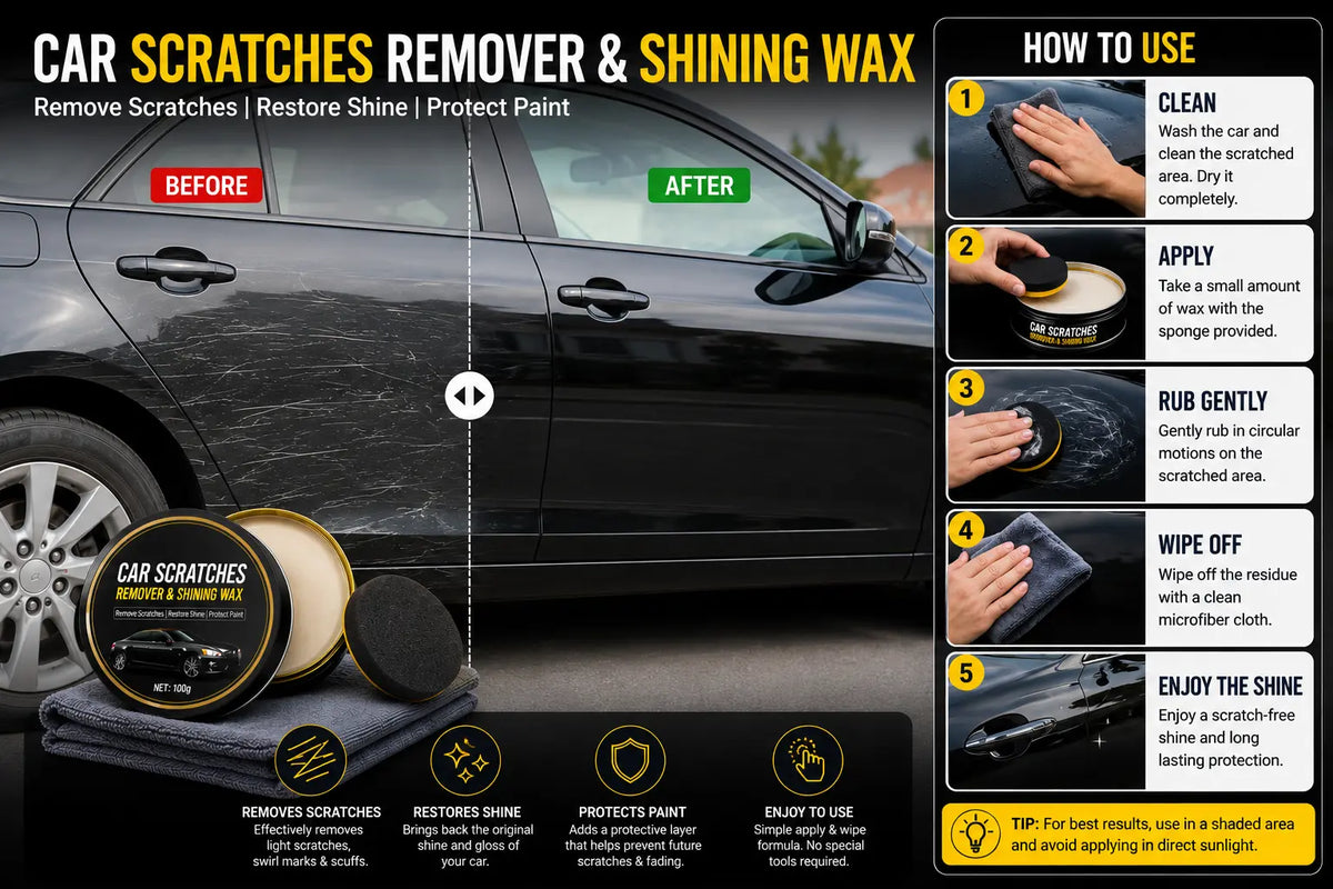 Car Scratches Remover And Shining Wax 120 gm