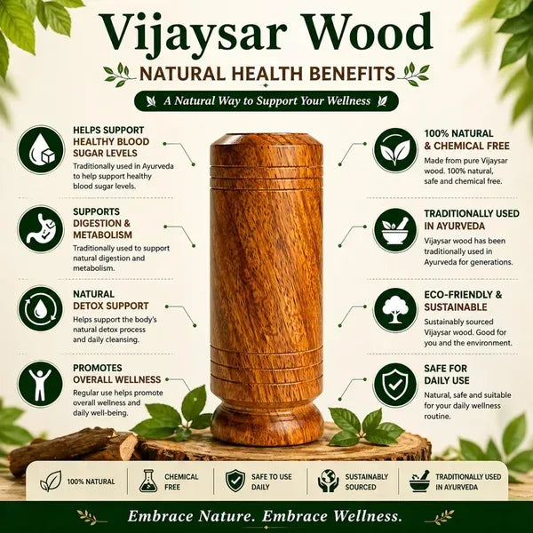 Sugar Balance Wooden Water Glass