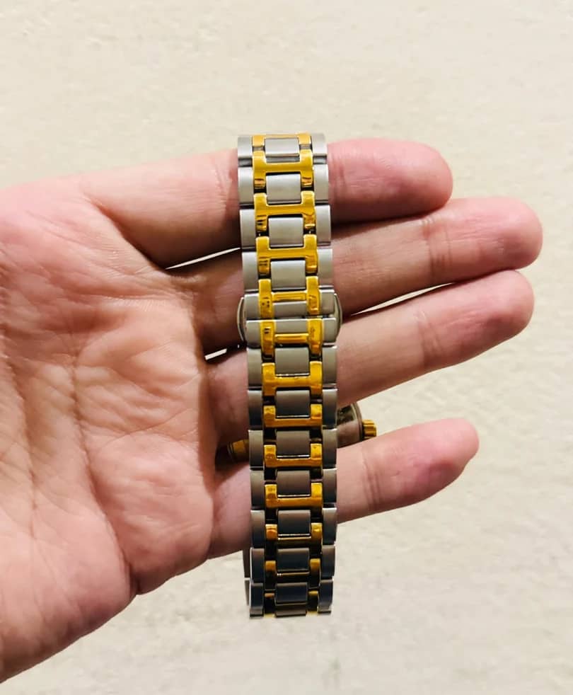 Veadons Two-Tone Automatic Skeleton Waterproof Stainless Steel Watch